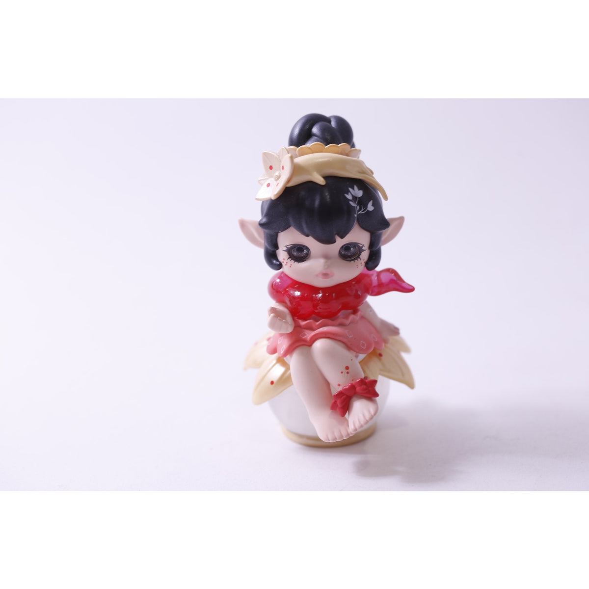 Pinyun, FLORA Compendium Of Materia Medica, Blind Box, Girls Sitting On Bubble PVC Figure, Vintage, Toy, Collectible, , 250605-WH 214