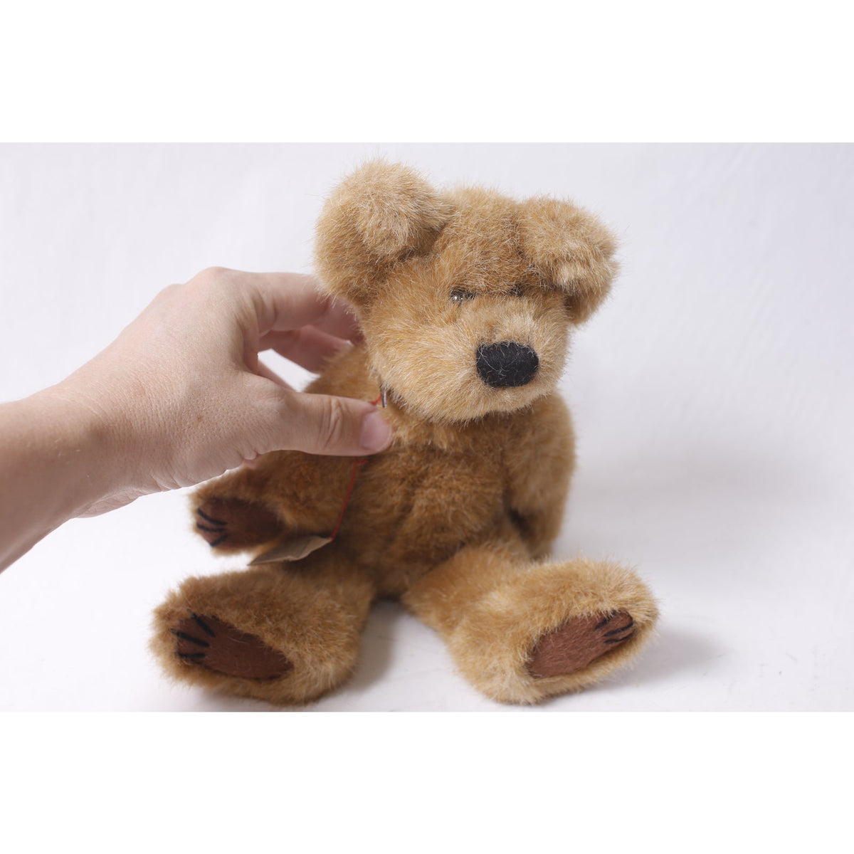 Boyds Bears Bearwear Plush Brown Jointed Teddy Bear w Collar and Tag ~ 260507-WH 642