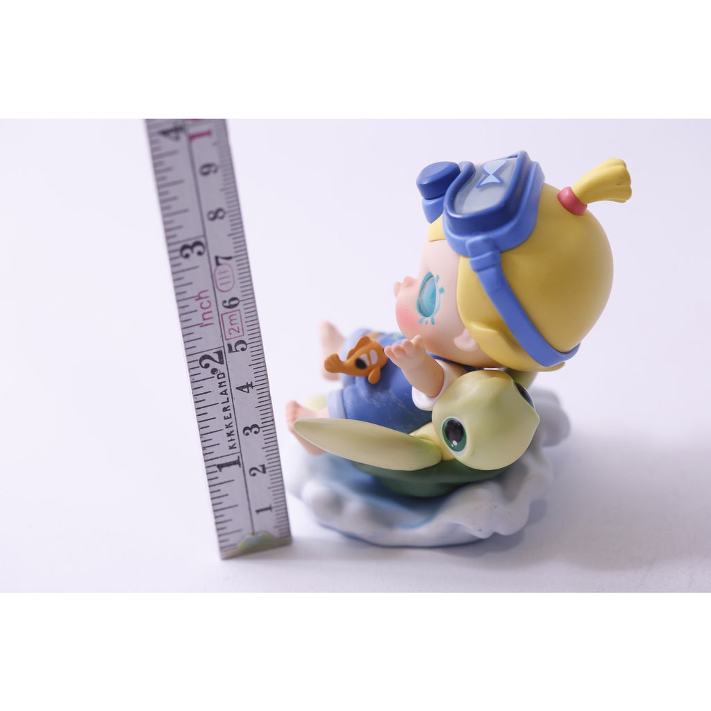 Pop Mart, Molly When I Was Three, Writing Sea Turtle, Kennyswork, Blind Box PVC Figure, Vintage, Toy, Collectible, , 250605-WH 214