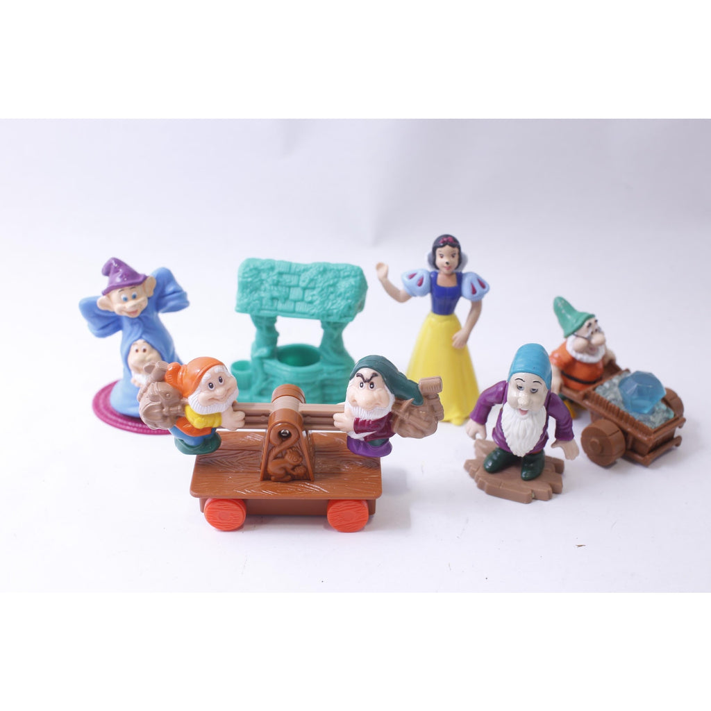 McDonald's Happy Meal, Snow White and the Seven Dwarfs, PVC Figures, Set of 10, Disney, Vintage, Collectible, ~ 240911-SHC SHC-067