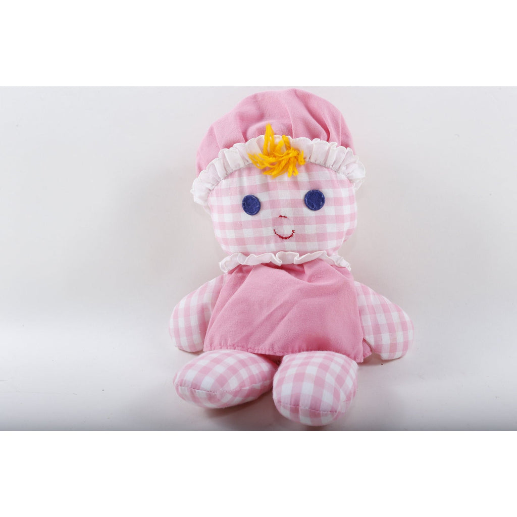 Fisher Price Lolly Doll, Pink, Girl, Yellow Hair, Blue Eyes, Soft, Plush, Doll, Toy, Children, - 299