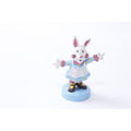 Rabbit, Bunny, Shoe-Z-O, Dressed, PVC Figure, Advertizing, Blue Dress, White Apron, Miniature, 2.5", Toy, Collectible, Vintage, ~20-01-467