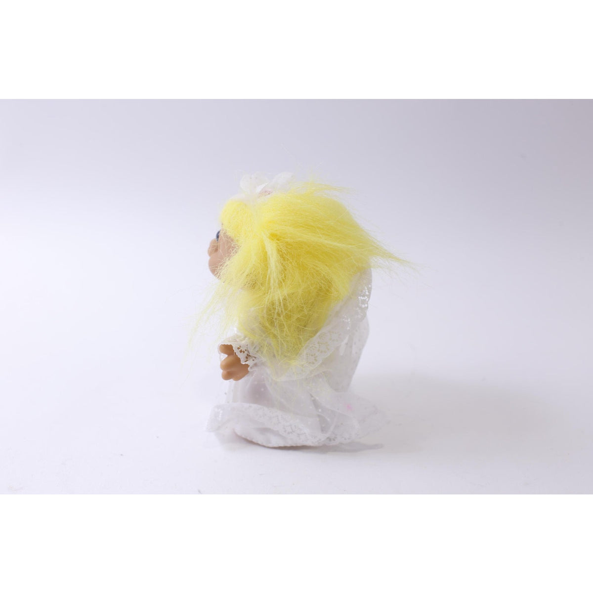 Russ Wedding Troll, Yellow Hair, Girl Doll, White Bridal Dress, Gift Idea, Collectible, Souvenir, ~ 241230-WH 11