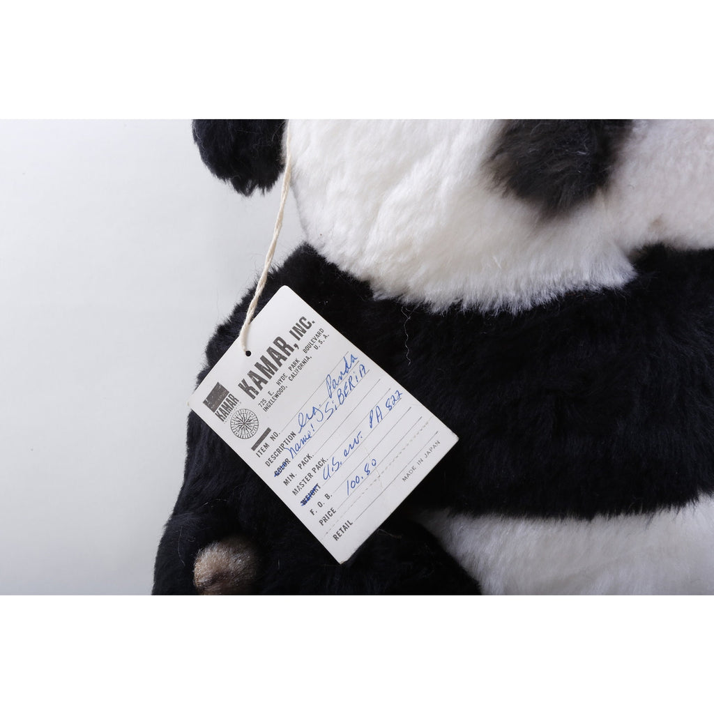Panda Bear Kamar, Rare, Sample, hand made, Black White, Siberia, Panda, Soft, Plush, Doll, Toy, Stuffed Animal, Vintage, ~ 175