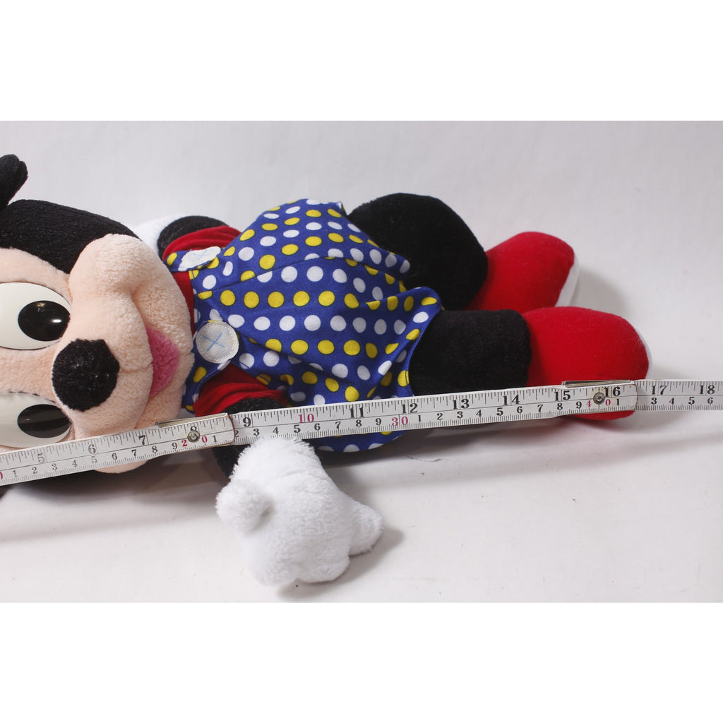 1980s Disney Baby Mickey Mouse 17" Medium Plush in Polka Dot Outfit ~ 260909-WH 971