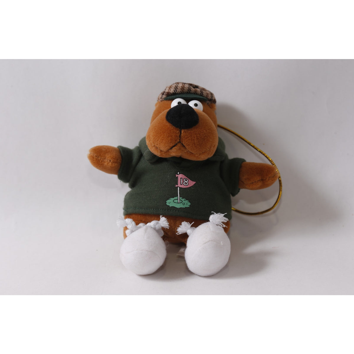 My Favorite Company Sid Bear Plush Golfer Hanging Ornament ~ 260718-SM 1329
