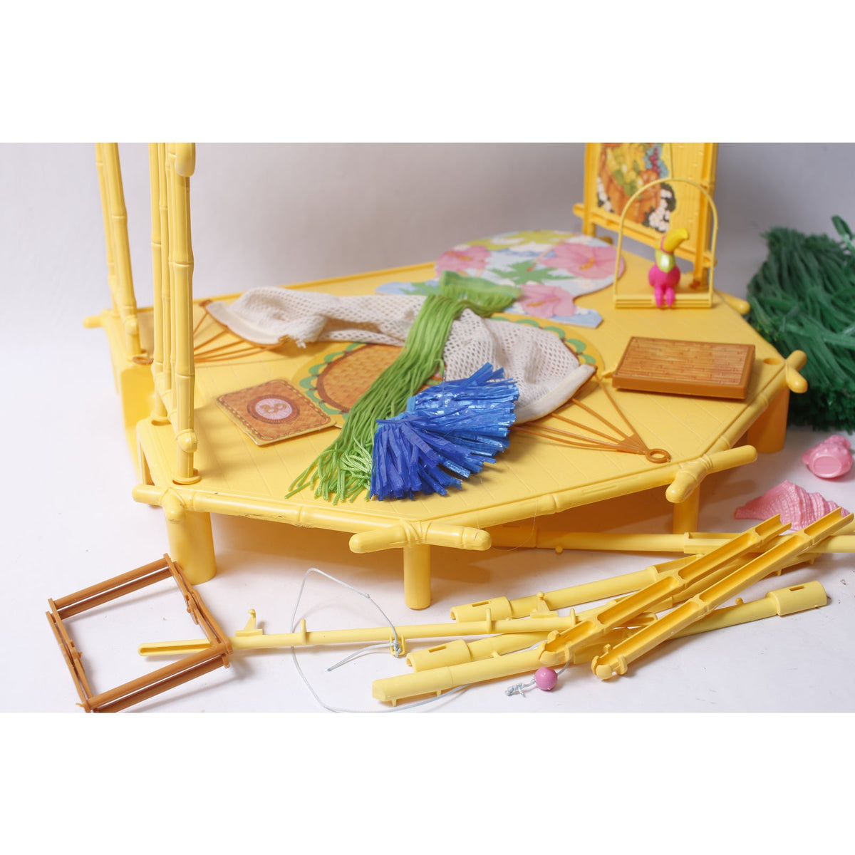 FOR PARTS 1987 Mattel Barbie Island Fun Hut Playset 4414 Vintage Incomplete~ 260914-WH I-3