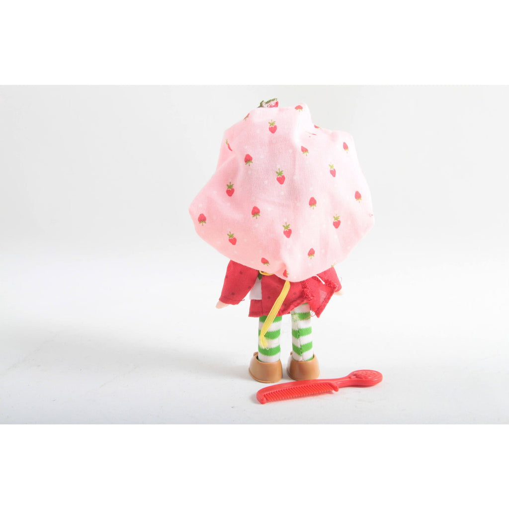 Kenner, Strawberry Shortcake, Doll, Vintage, Flat Hands Big Pink Hat, Strawberries, Red Dress, White Apron, Red Comb ~ 260709-WH 64