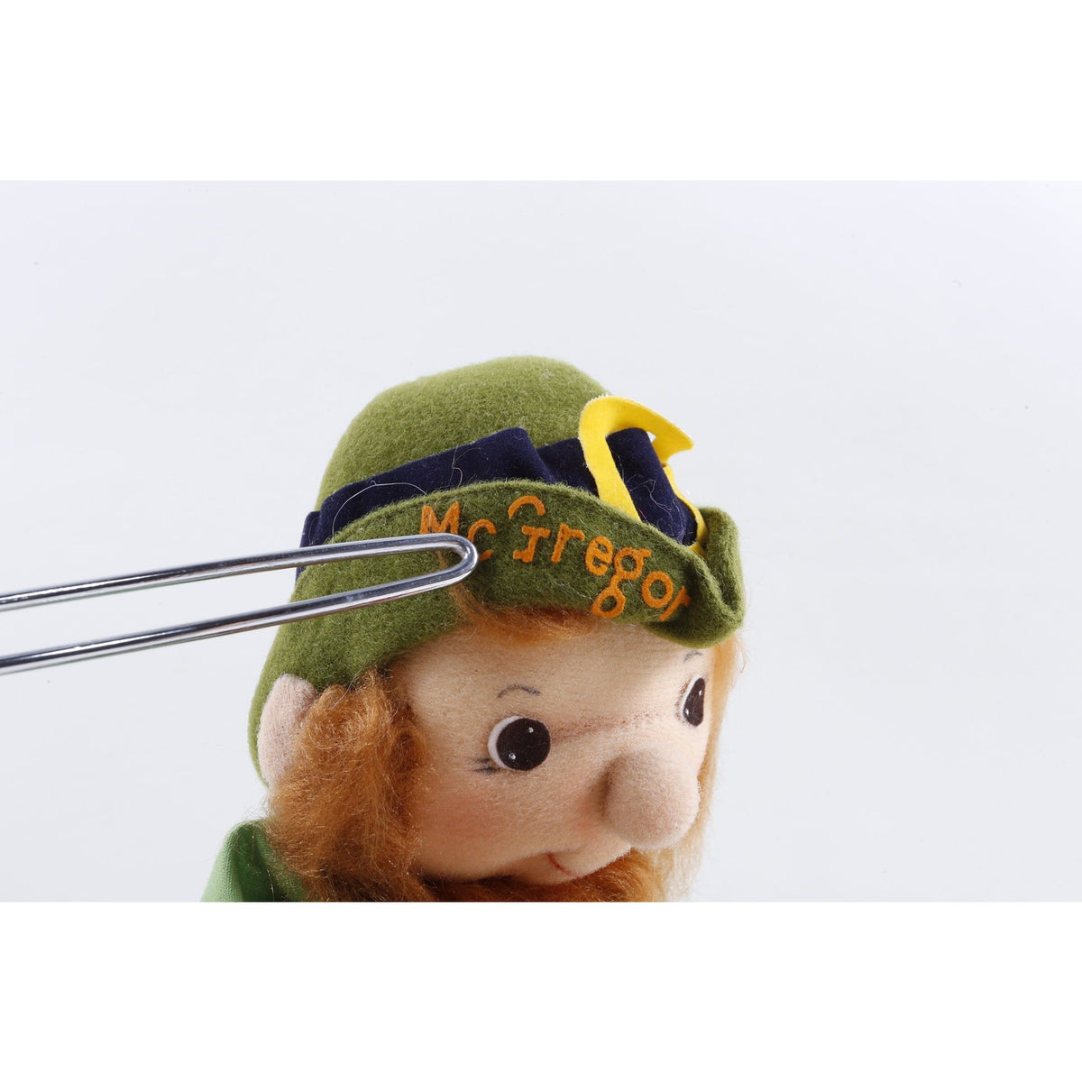 Kamar Rare Prototype Leprichuan hand made McGregor 4444 Soft Plush Toy Green Costume Ireland Style Red Beard Stuffed Doll FLAW ~ 20-01-678