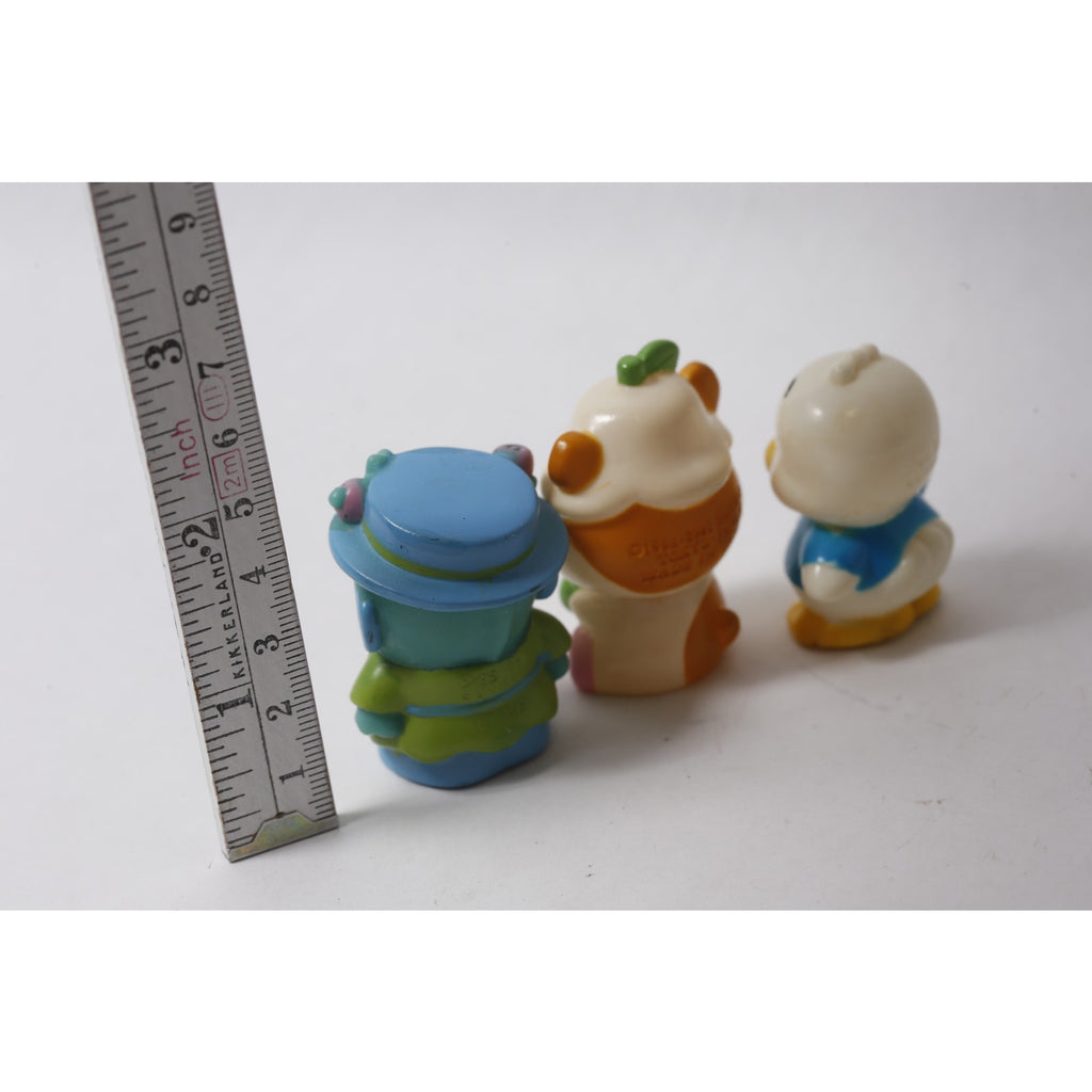 1990s Sanrio Sofubi Lot Hangyodon Kuririn Pekkle ~ 260828-WH 1309
