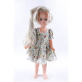 VELVET, Blonde, Dressed, Doll, Toy, Plastic Figure, Long Hair, White Dress, Floral Patterns, Vintage, Collection, ~ 20-01-226 AA