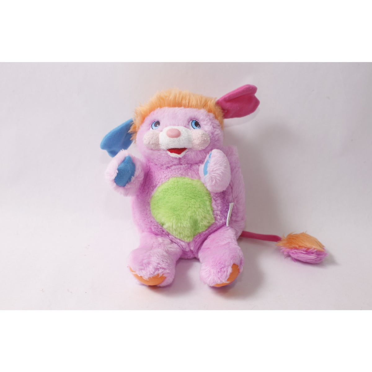 Japanese 2008 Popples Pancake Plush Ball-shaped Stuffed Animal ~ 260730-WH 463