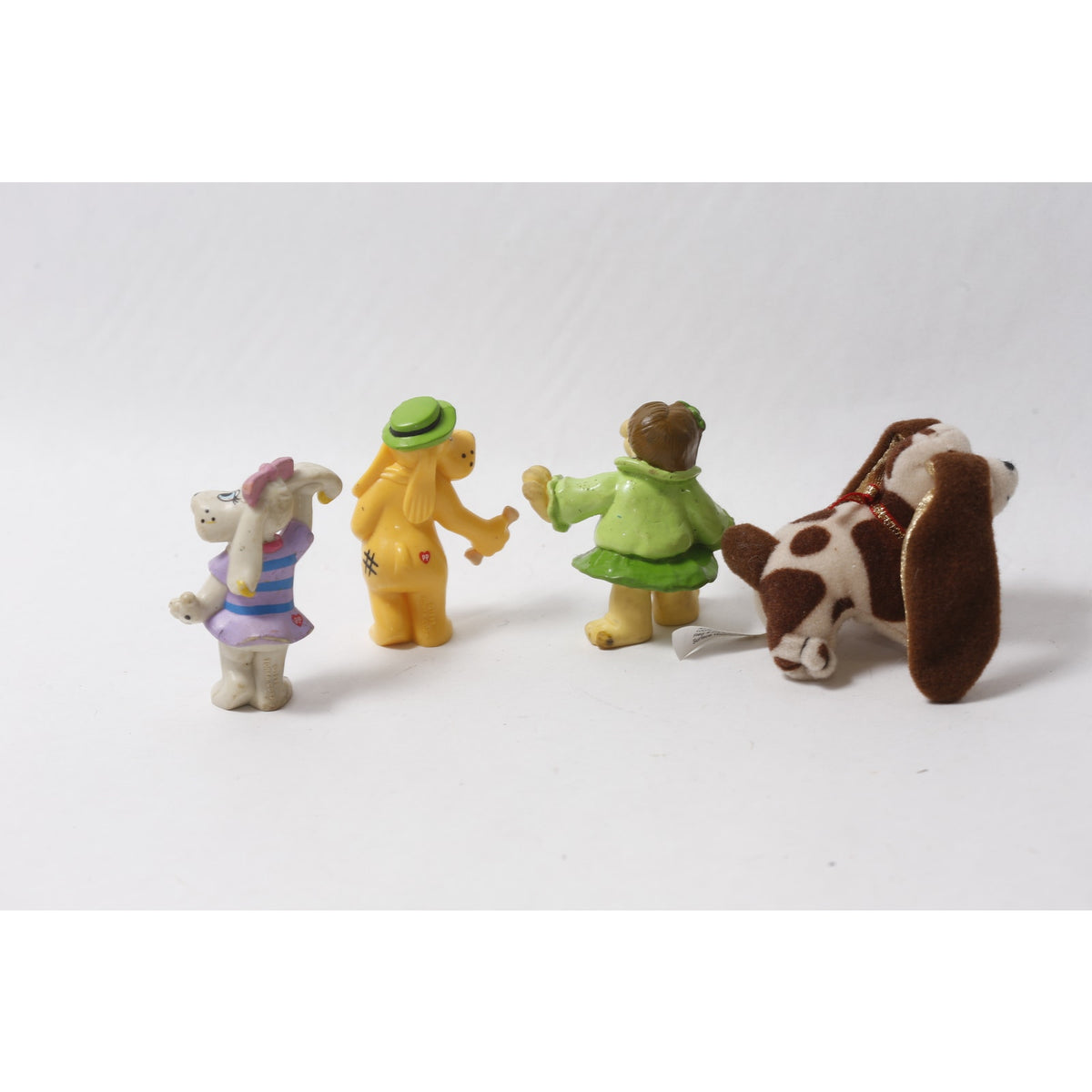 1980s Tonka Pound Puppies PVC Figure Lot w Tiny Tag-Along ~ 260902-WH 1133