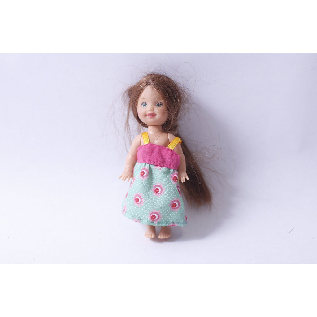 Barbie Kelly Dill, Evi Love, Doll, Pink Blue Dress, Brunette, Poseable, Collectible, ~ 231023-WH 611