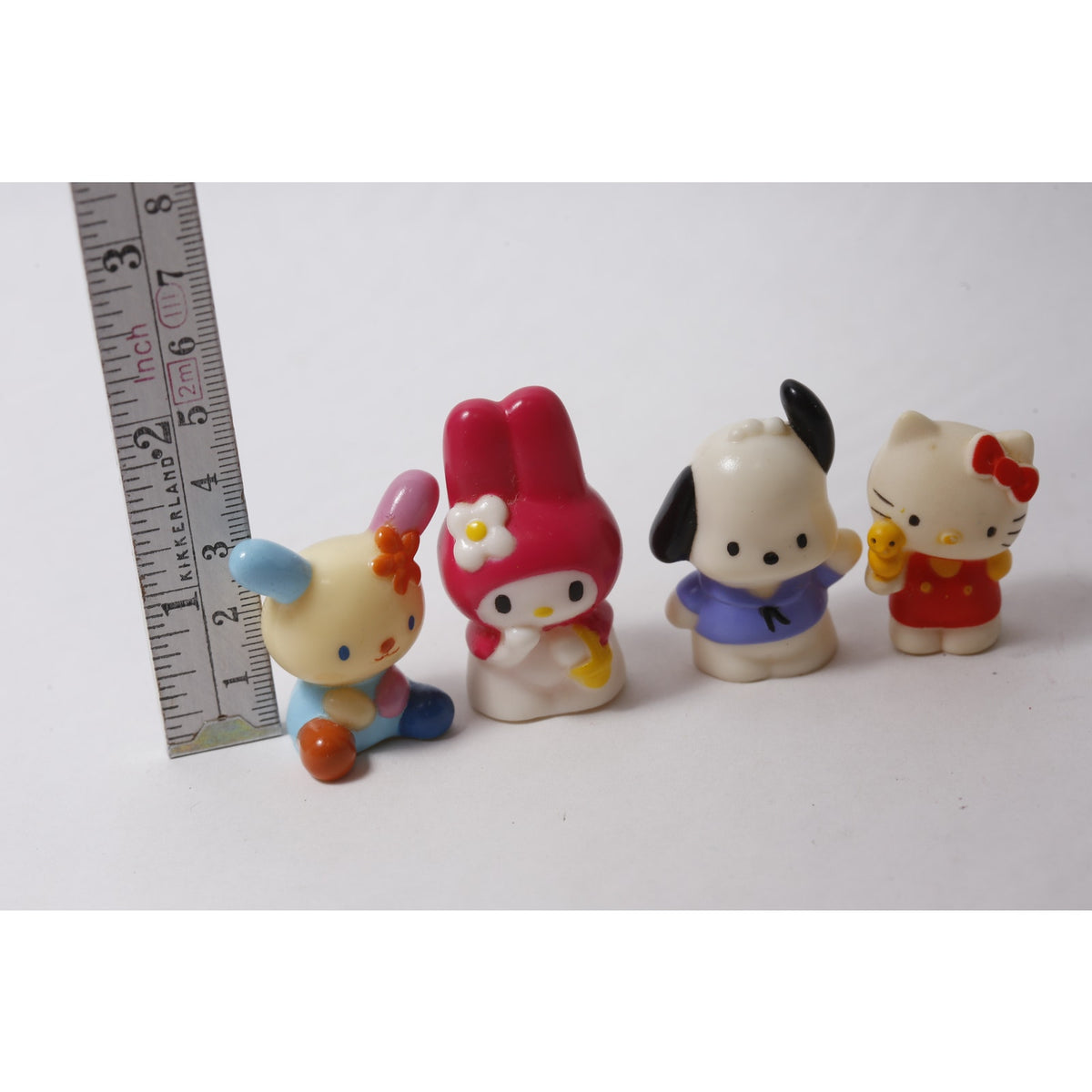 1990s Sanrio Sofubi Lot Usahana My Melody Pochacco Hello Kitty ~ 260826-WH 1320