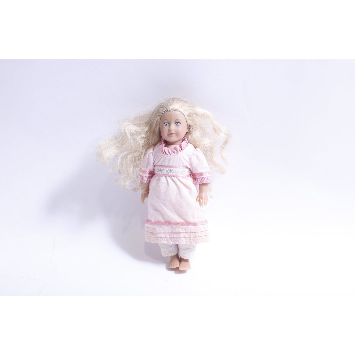 American Girl, Caroline, Doll, 6", Dressed, Blonde, Pink Dress, Historical, 1812, Collectible, ~ WH-021 555
