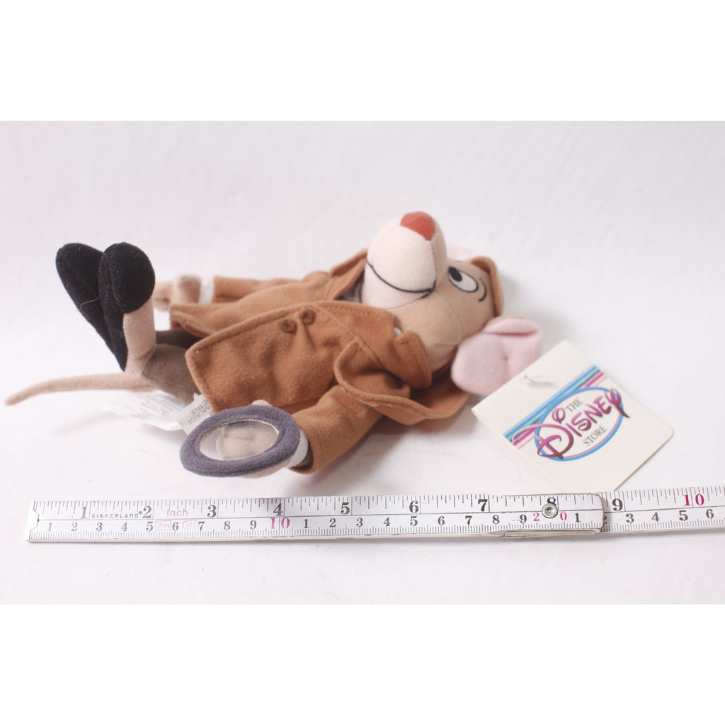 Disney Store Basil The Great Mouse Detective Plush Bean Bag ~ 260425-WH M-01-04