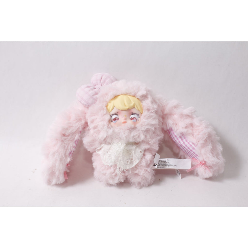 Blind Box Yomi Pink Marshmallow Bunny Plush Charm Keychain ~ 260907-WH 1136