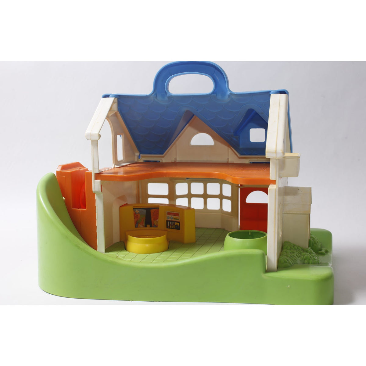 1990s Fisher-Price Little People Family House 2557 Playset ~ 260930-WH 1186