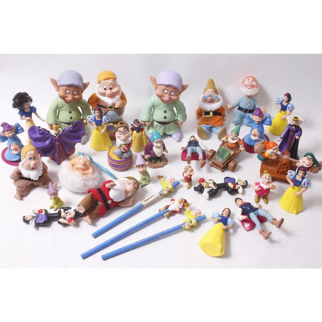Disney Snow White and the Seven Dwarfs PVC Figure Lot w Pencil Toppers ~ 260608-WH 659