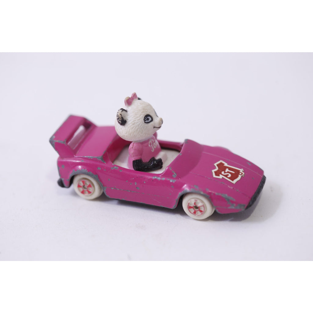 Shirt Tales 1981 Hallmark Ertl Panda Pammy in Car PVC Figure Toy, 251028-WH 289