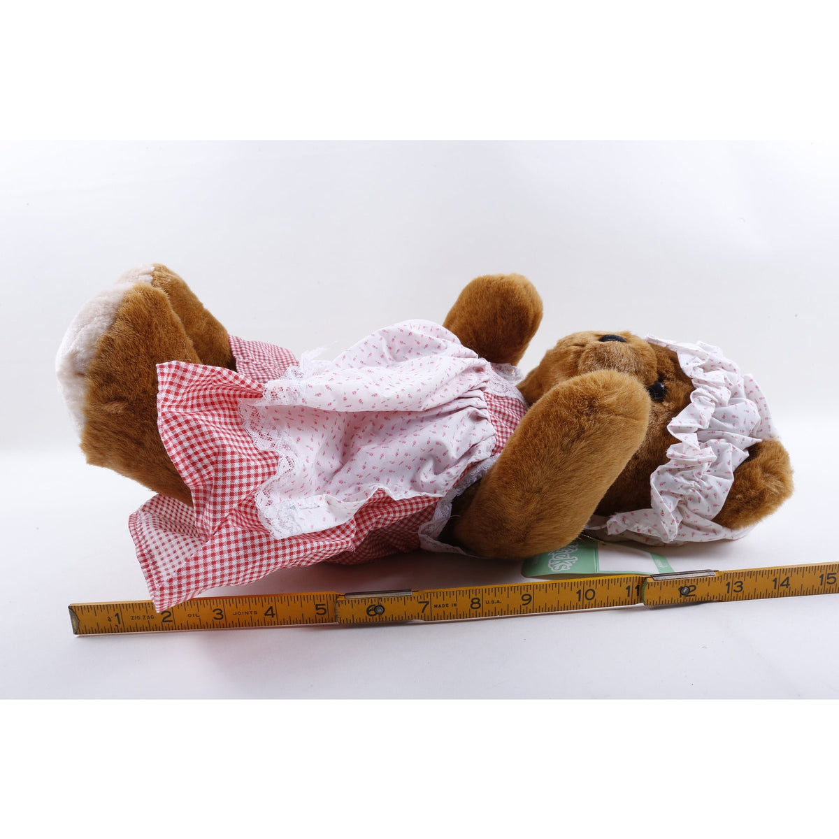 Kamar Sales Sample Heidi, Brown Bear, 5532, Soft, Plush Doll, Toy, Pink Dress, Stuffed Animal, Vintage 69
