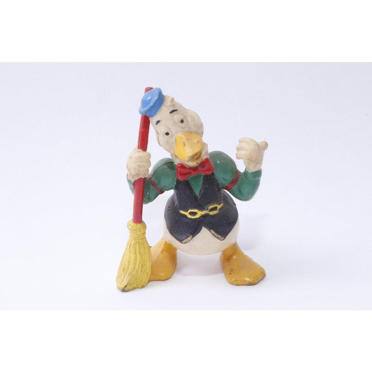 Disney, Gus Goose, PVC Figure, 2 3/4", Figurine, Broom, Cleaning, RARE, Cartoon Character, Toy, Vintage, Collectible, ~ 20-05-166