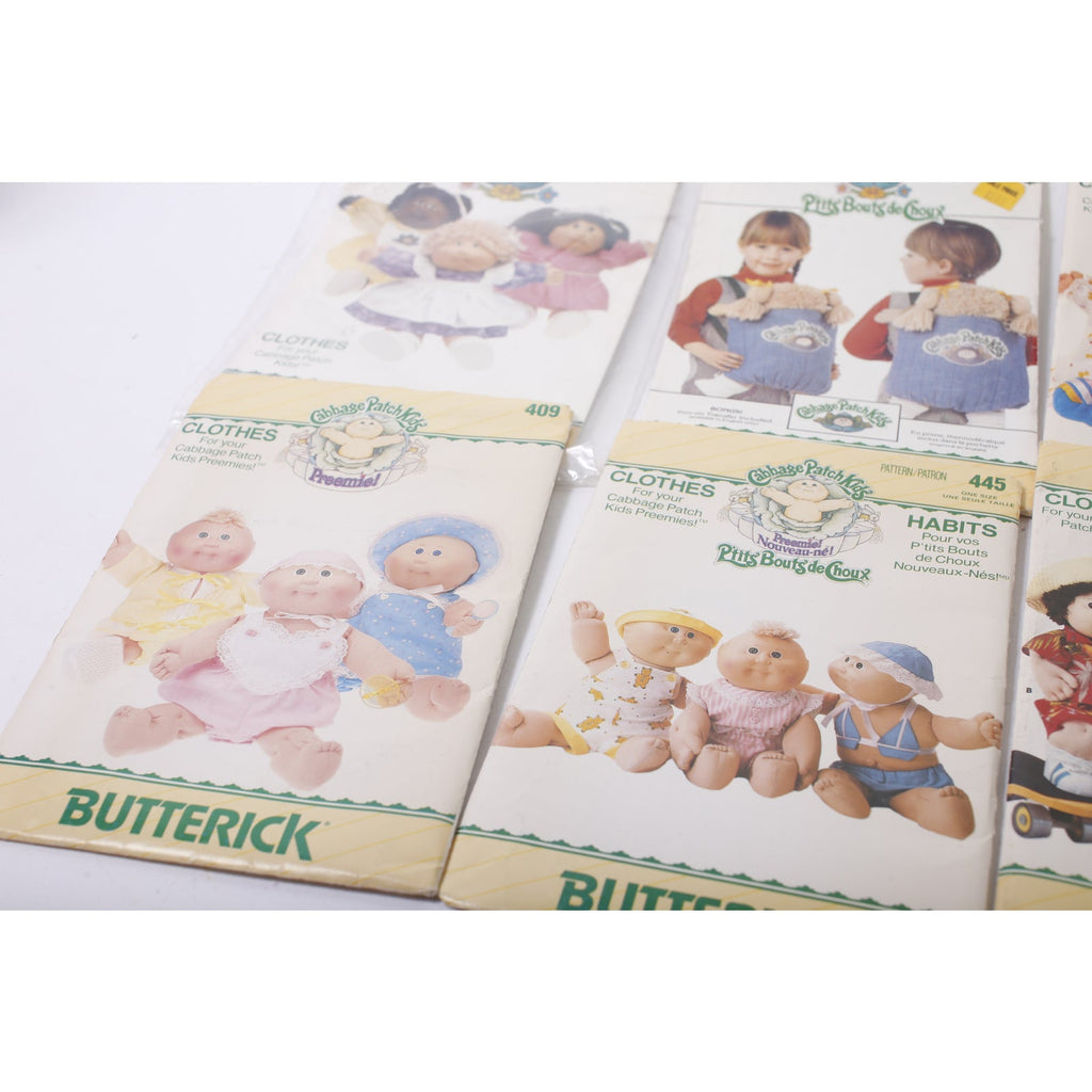 Cabbage Patch Kids, Doll Clothes Kit, Set of 6, Butterick, Sewing, Craft Project, Vintage, ~ 260128-WH 925