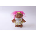 DAM Troll, Neon Hair, Girl Doll, Tennis Player White-Yellow Dress, Sports, Gift Idea, Collectible, ~ 241230-WH 11