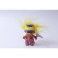 Russ Beach Bum Troll in Graduate Hat with Congratulations Flag, Yellow Hair, 1990s, Vintage, Collectible, ~ 241105-WH M-05-04