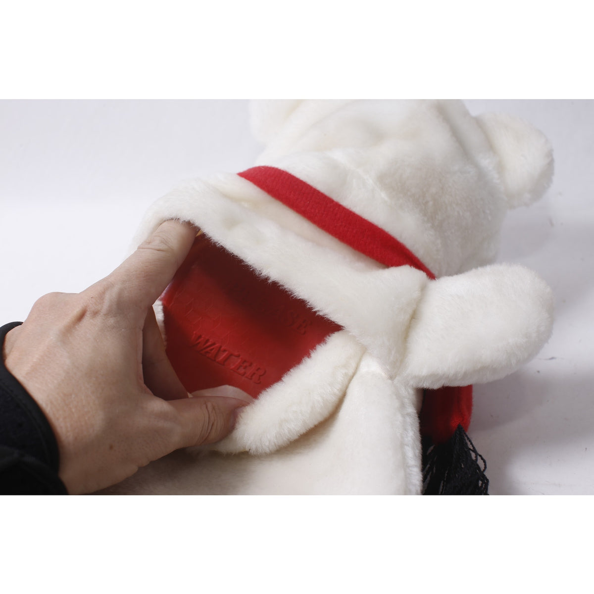 Polar Bear Plush Hot Water Bottle and Soft Cover Sickness Get Well ~ 260907-WH 1139