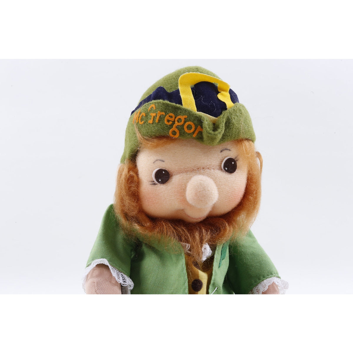 Kamar Rare Prototype Leprichuan hand made McGregor 4444 Soft Plush Toy Green Costume Ireland Style Red Beard Stuffed Doll FLAW ~ 20-01-678