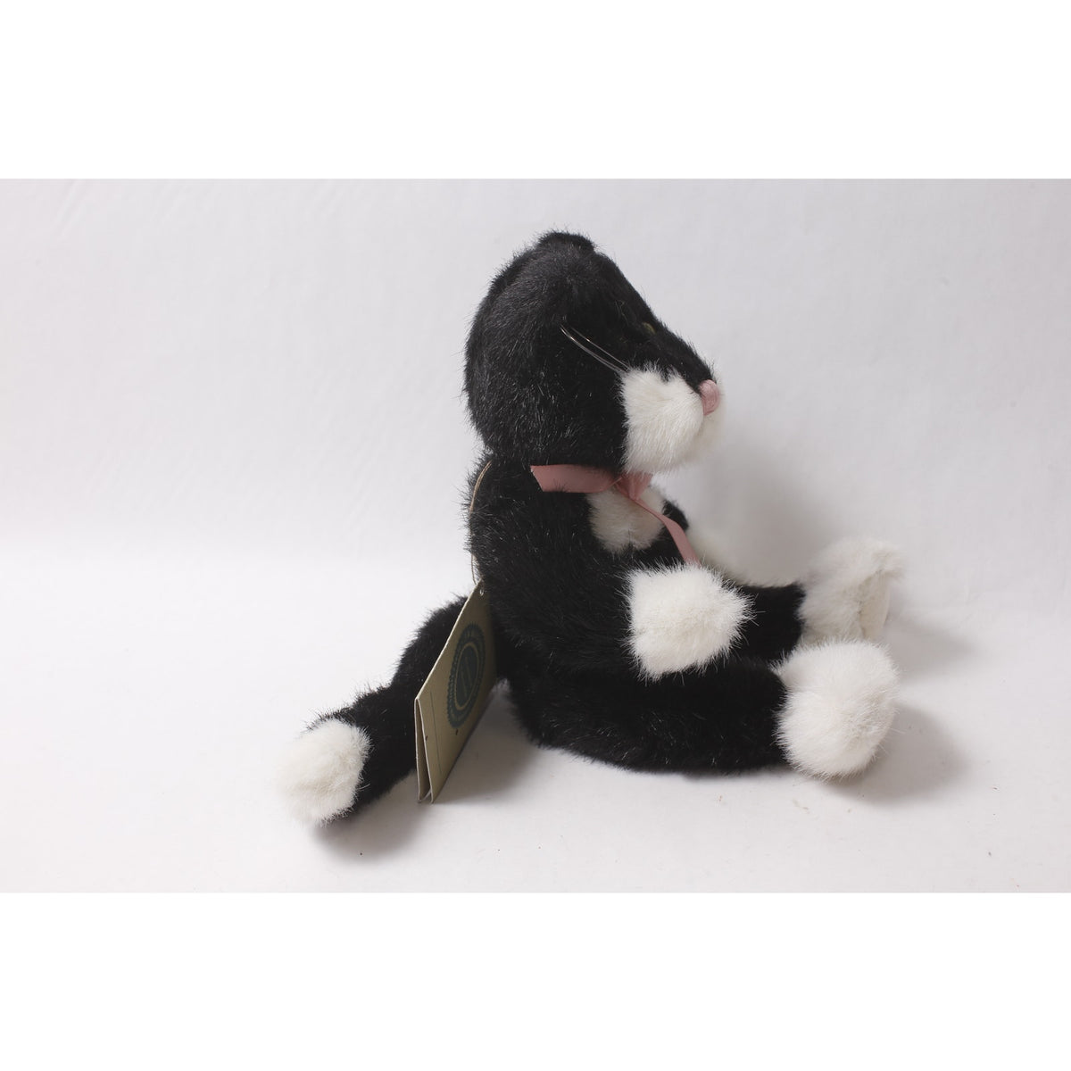 Boyds Socks Grimilkin Cat Plush Black and White w Tag ~ 260907-WH 1136