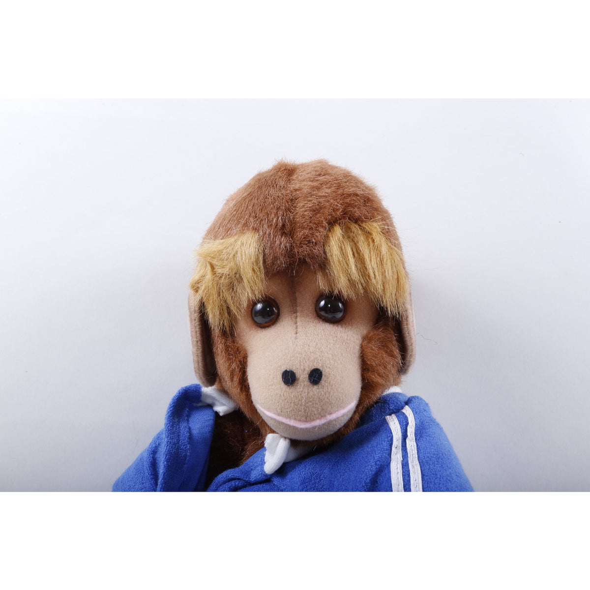 Kamar, Rare, Emplyee Sample, OOAK, hand made, Murphy, Monkey, Blue Sport Suit, 1983, Soft, Doll, Stuffed Animal, Vintage, ~ 202