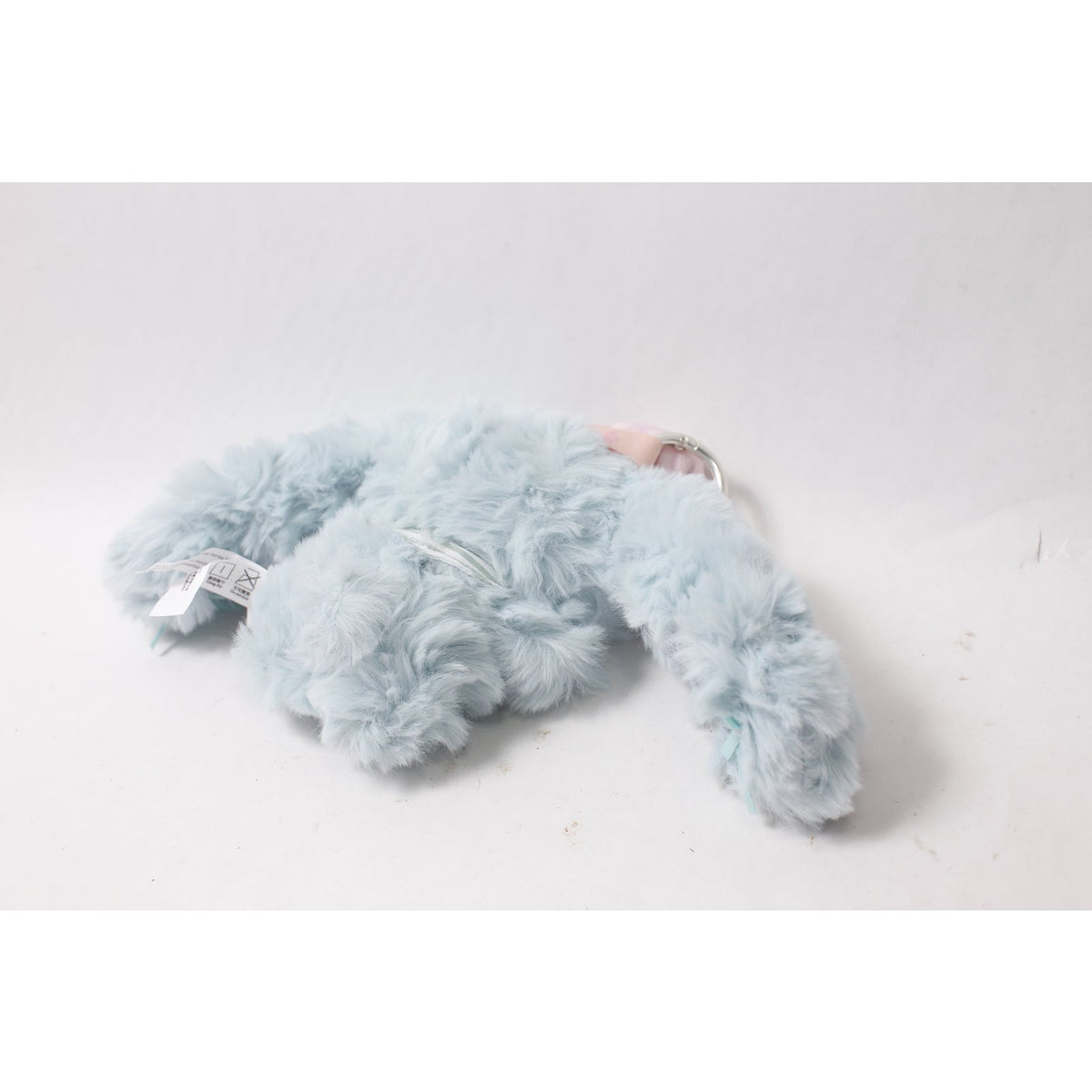 Yomi Blue Fluffy Bunny Paradise Plush Charm Keychain ~ 260907-WH 1137