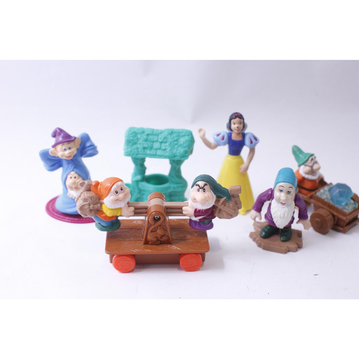 McDonald's Happy Meal, Snow White and the Seven Dwarfs, PVC Figures, Set of 10, Disney, Vintage, Collectible, ~ 240911-SHC SHC-067