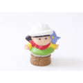 Fisher Price Little People Zoo Train 1999 Sonja, White Cap, Green Skirt, PVC Figure, Miniature, Toy, Collectible, Vintage, ~20-18-628