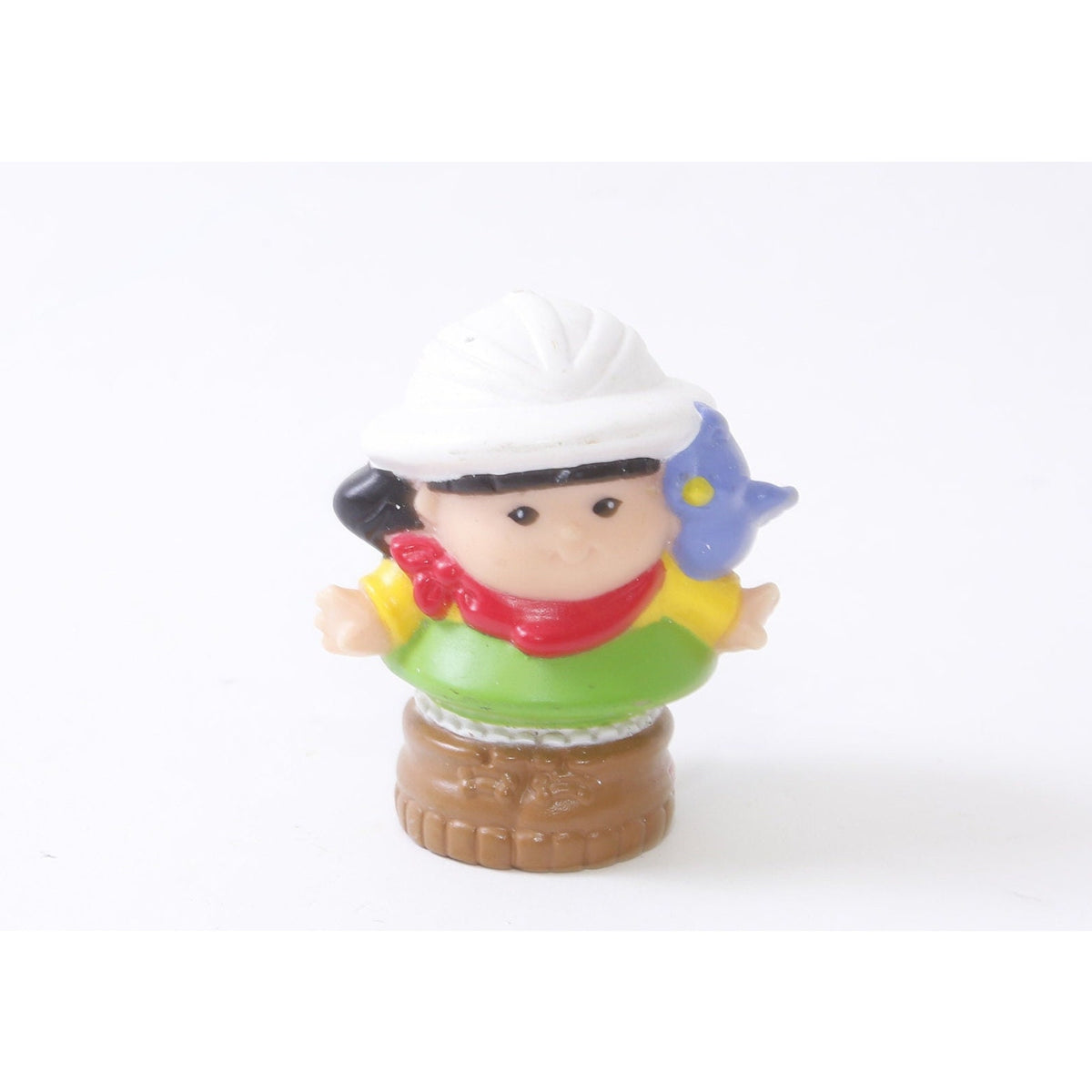Fisher Price Little People Zoo Train 1999 Sonja, White Cap, Green Skirt, PVC Figure, Miniature, Toy, Collectible, Vintage, ~20-18-628