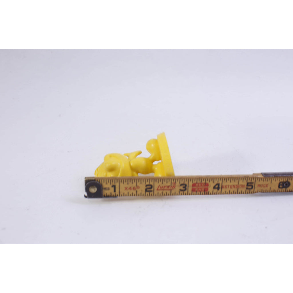 Happy Moodie, Yellow, PVC Figure, Cute, Old Toy, 2 1/2", Vintage, Collectible, ~ 230202-14943 883
