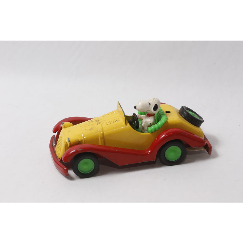 1960s Aviva Snoopy in Yellow Car Vintage Collectible Toy ~ 260907-WH 351