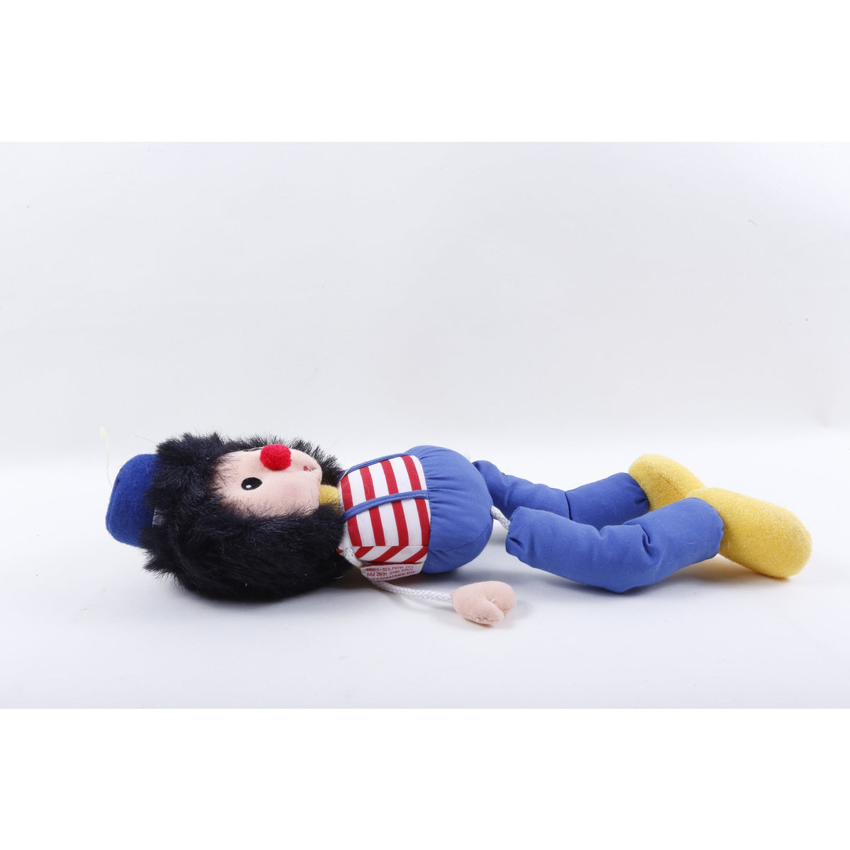 Kamar, Clown, Rare, Prototype, Sample, Boy, Red White Shirt, Blue Pants, Blue Hat, 1985, Soft, Plush, Doll, Toy - 20-01-06