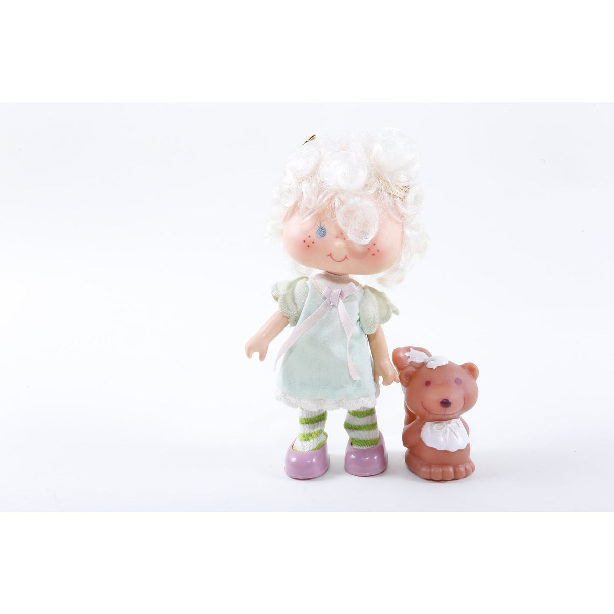 Vintage, Strawberry Shortcake, Doll, Angel Cake Souffle Toy, Figure, Blue Dress, Squirrel, Doll Clothing, Collection, Children, ~ 260709-WH 59