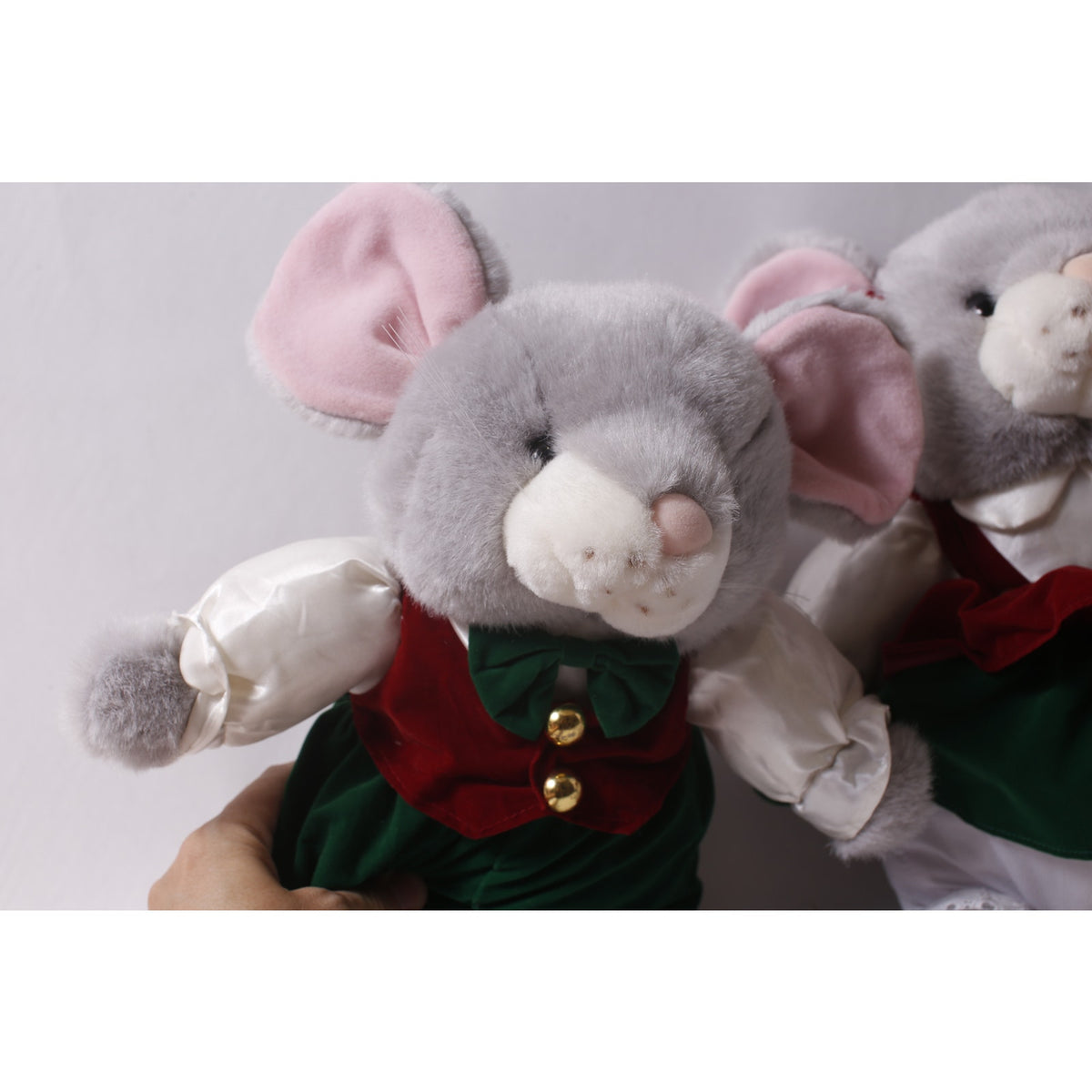 1995 Gibson Greetings Chris and Merry Christmas Mouse Plush Lot ~ 260812-WH 959