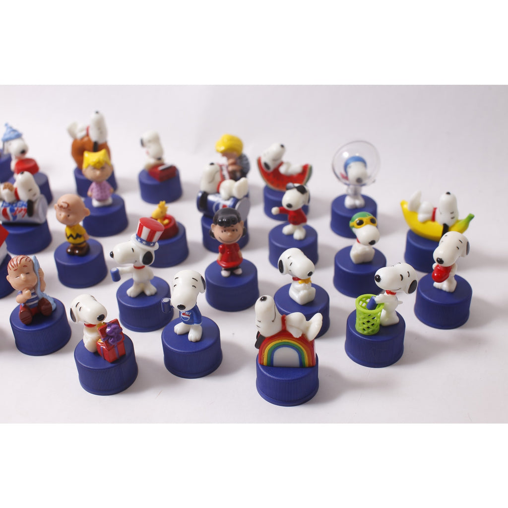 Japan Exclusive 2004 Pepsi Peanuts Bottle Cap Collection PVC Figure Lot Vintage ~ 260710-WH 1384