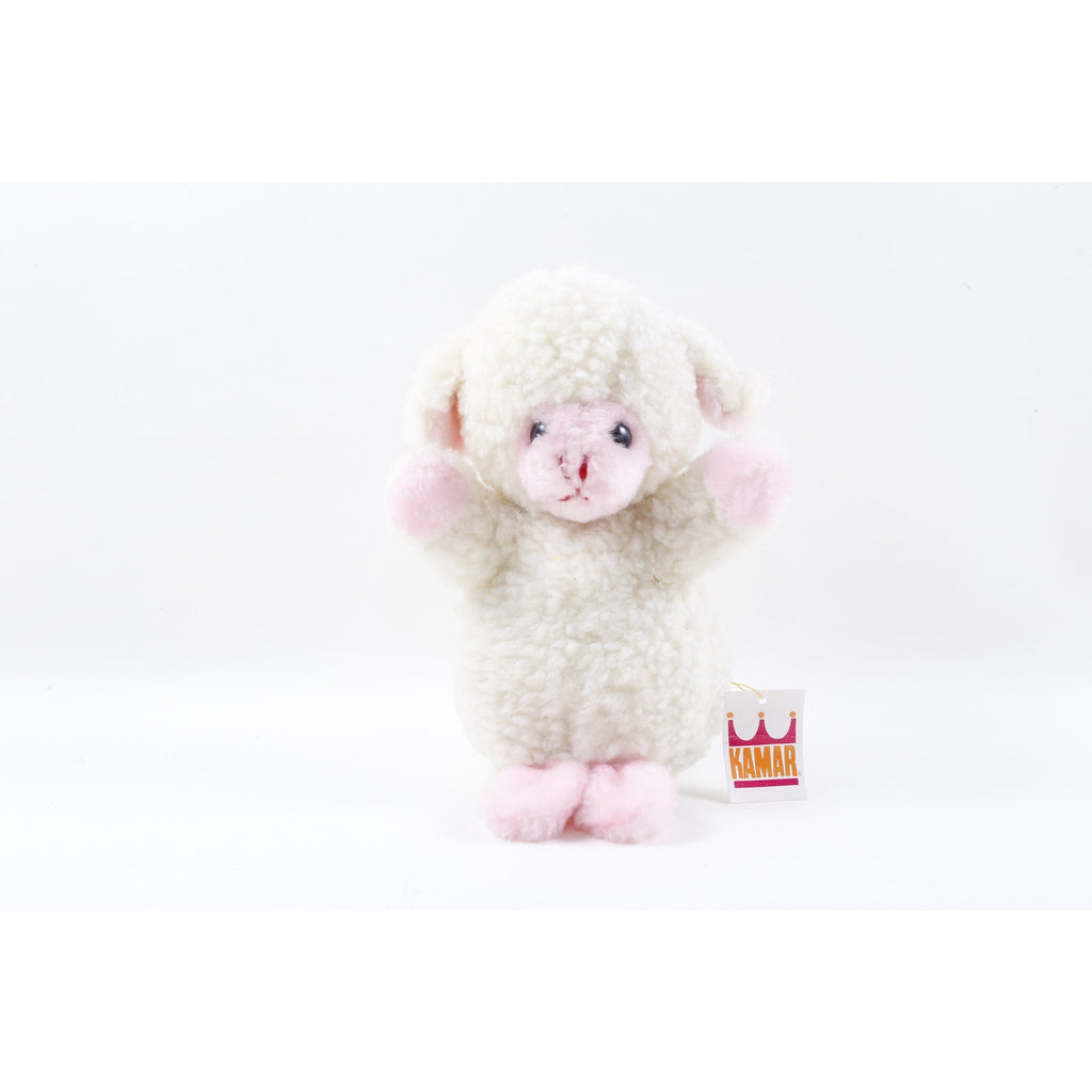 Kamar Sheep 1981 2051 Soft Plush Toy White Pink Stuffed Doll Vintage Collection ~20-01-882