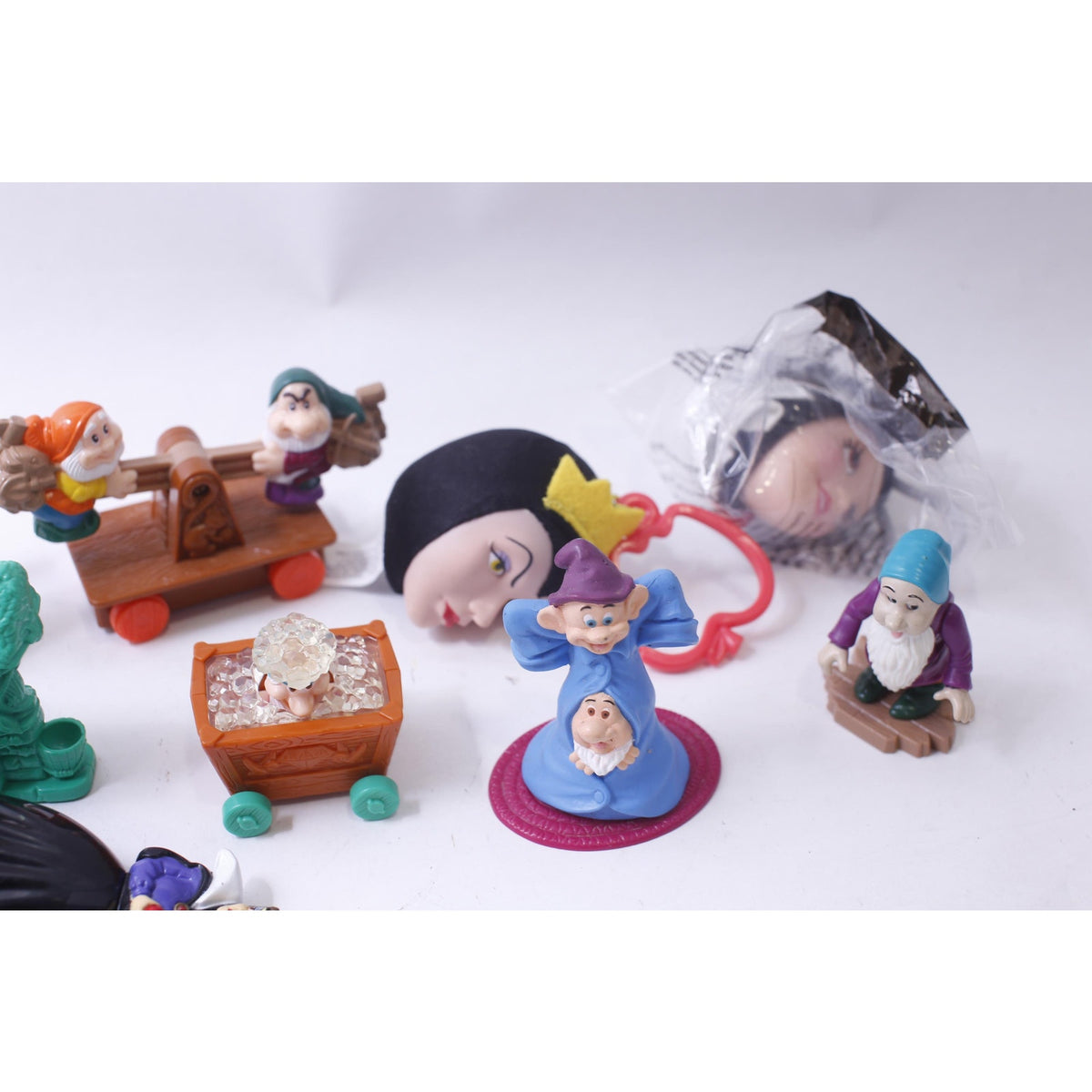 McDonald's Happy Meal, Snow White and the Seven Dwarfs, PVC Figures, Set of 12, Disney, Vintage, Collectible, ~ 240911-SHC SHC-068
