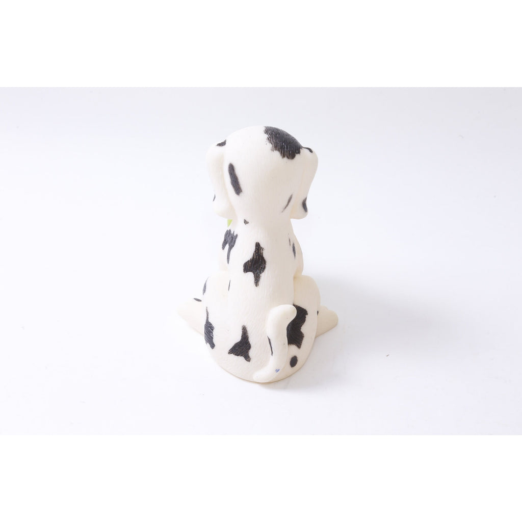 Squeaky Toy, Dog Toy, White, Black, Dalmatian, Green Boot, PVC Figure, Animal, Toy, 4.5", Collectible, Vintage, ~20-01-448