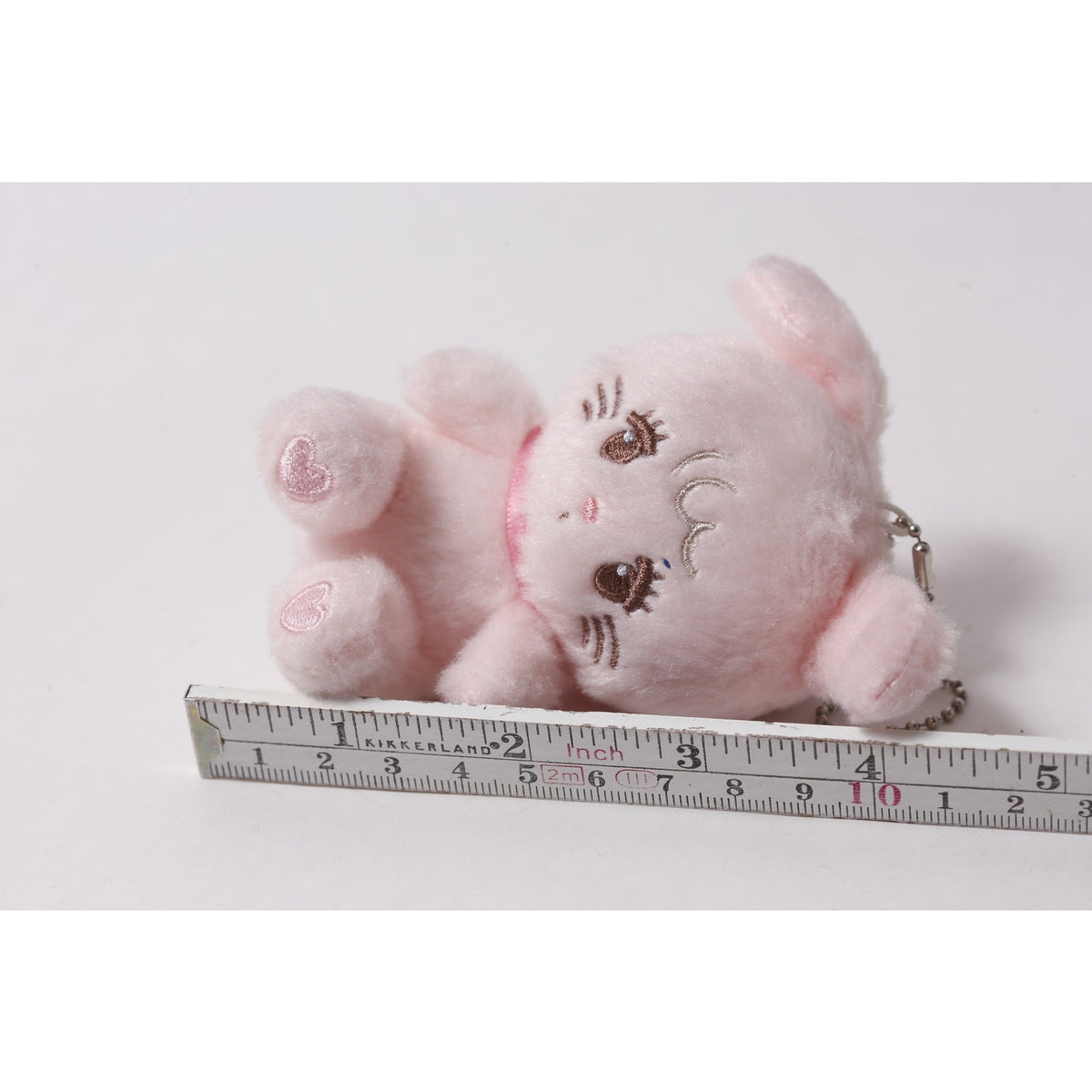 Japan Sanrio Qualia mikko characters Cammy Pink Plush Keychain ~ 260812-WH 701