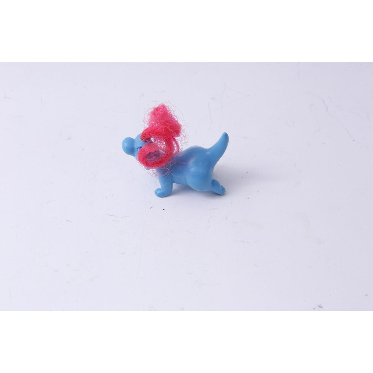 Meritus, Darlin' Dinos, Plain Lil' Dinos, Dinosaur, PVC, 2 1/2", Figure, Blue Body, Red Hair, Vintage, Collectible, ~ 20-01-1100