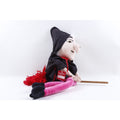 Kamar Rare Sales Sample OOAK Goolash Witch Halloween 0024 Soft Plush Toy Black Costume Broom ~ 927